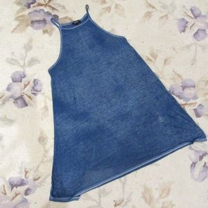High Neck Blue Sundress